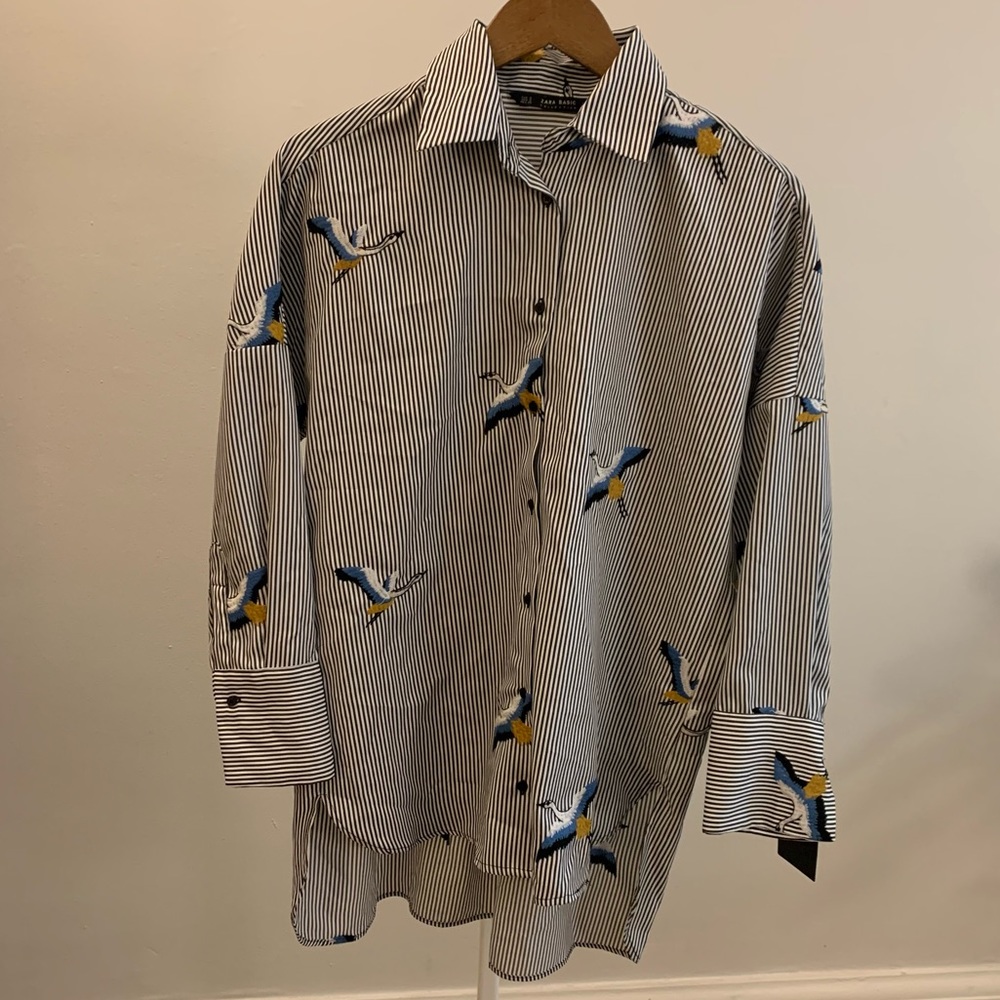 Zara Oversized Button-Up
